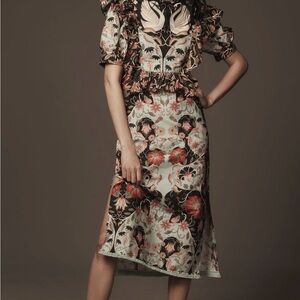 FARM Rio Floral Dress with Ruffle Details